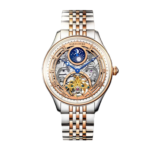 Luxury watch with intricate design on a dark background