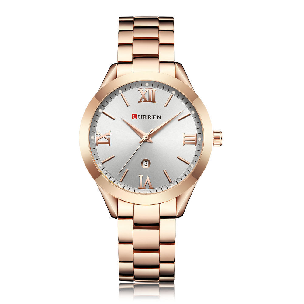 CURREN 9007 Rose Gold Watch Women Quartz Watches Ladies Top Brand Luxury Female Wrist Watch