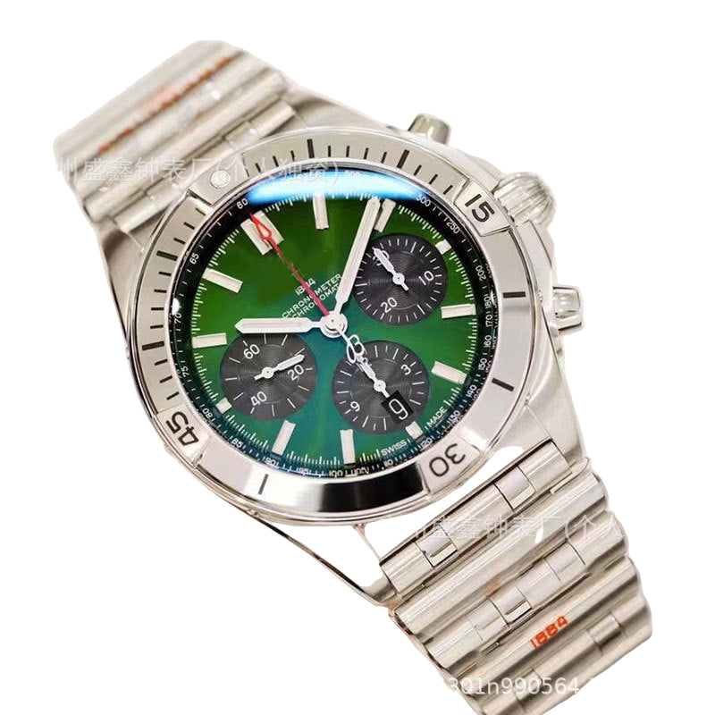 GF Factory Centennial Steel King Bullet Chain Mechanical Men's Watch Swiss ETA7750 Multi-function Chronograph Avengers