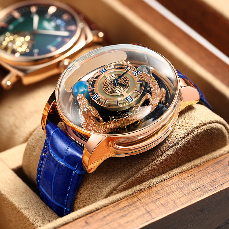 Time Art [Jinlong Series Tourbillon Time Running Watch /6539