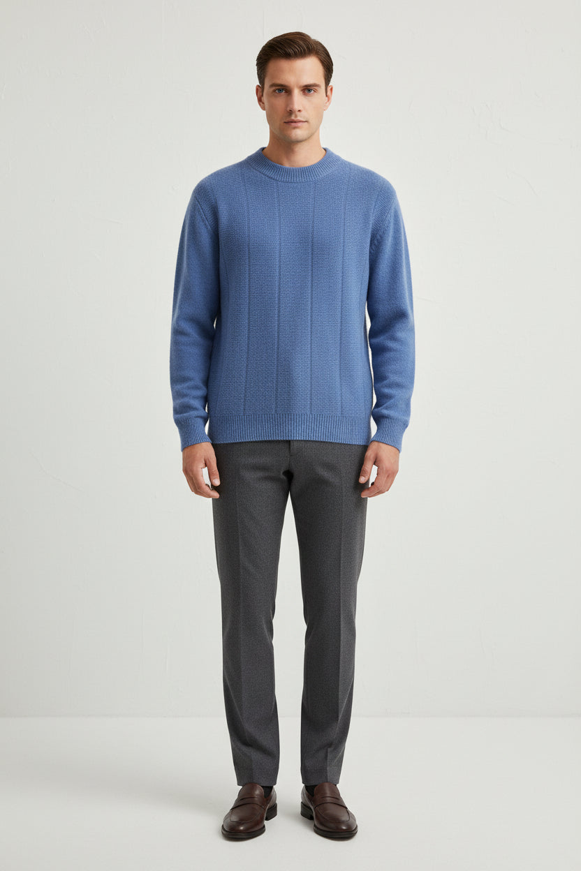 Men’s Camel Double-Breasted Wool-Cashmere Overcoat