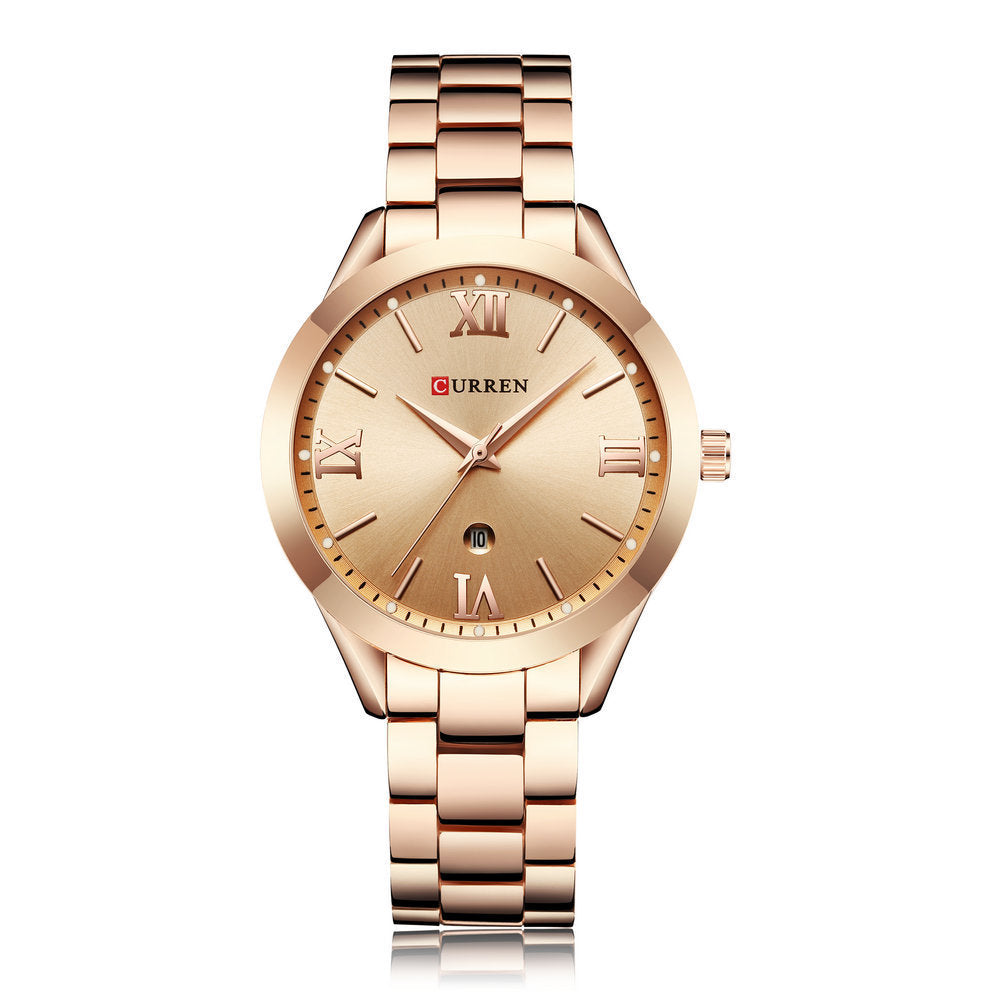 CURREN 9007 Rose Gold Watch Women Quartz Watches Ladies Top Brand Luxury Female Wrist Watch