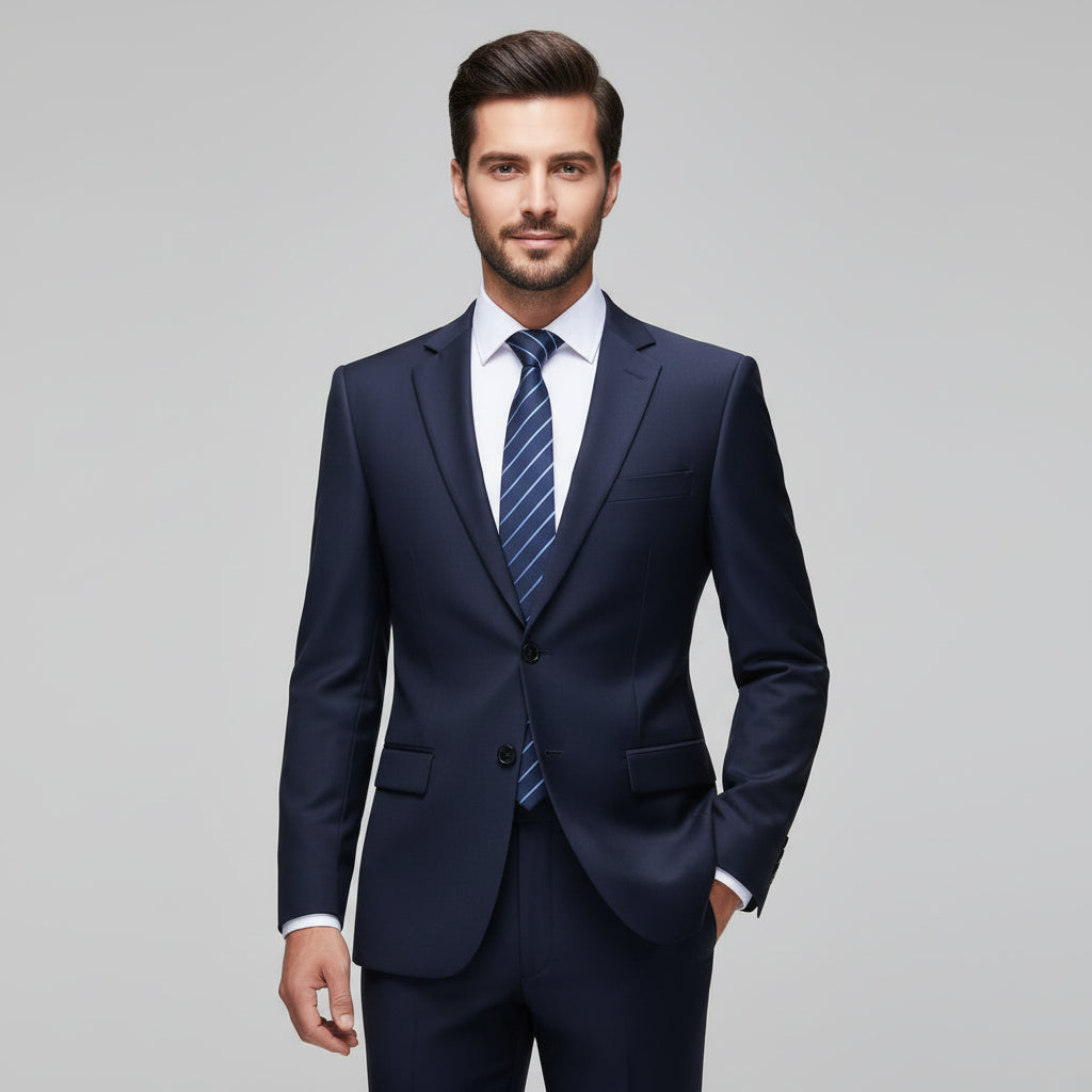 Men’s Classic Black Two-Piece Formal Suit