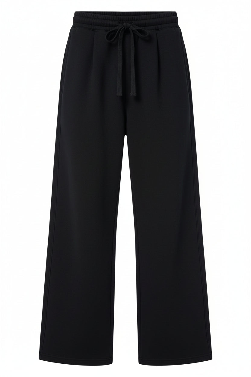 Men's Wide-Leg Oversized Fleece Sweatpants – Heather Grey