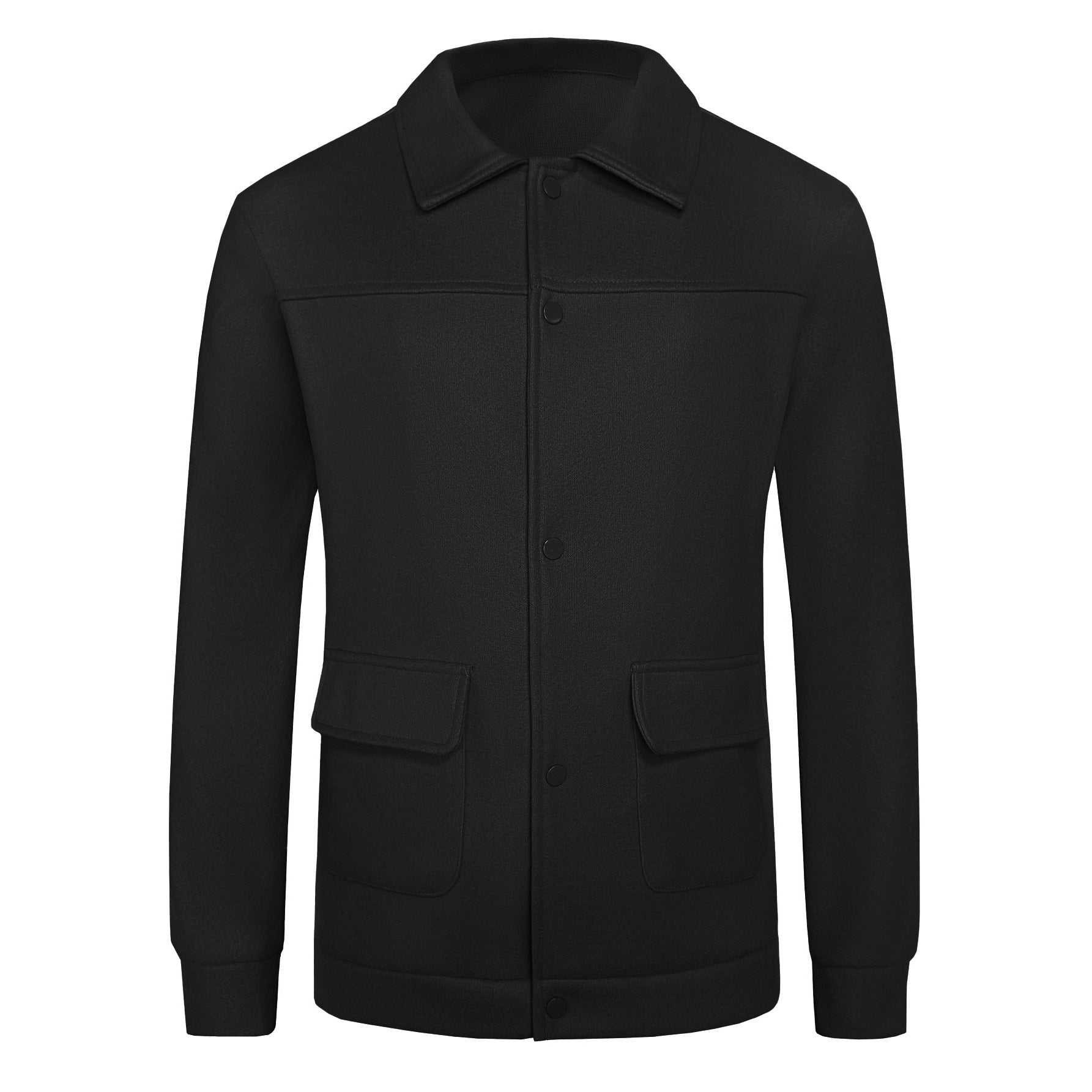 Men’s Slim Fit Casual Jacket – Woven Fabric, Regular Thickness