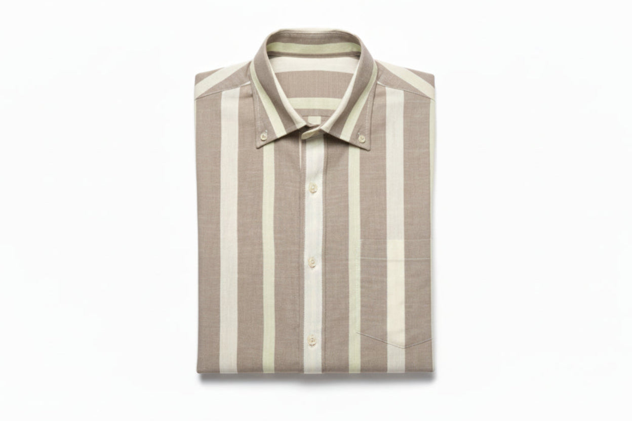 Short-Sleeve Textured Shirt