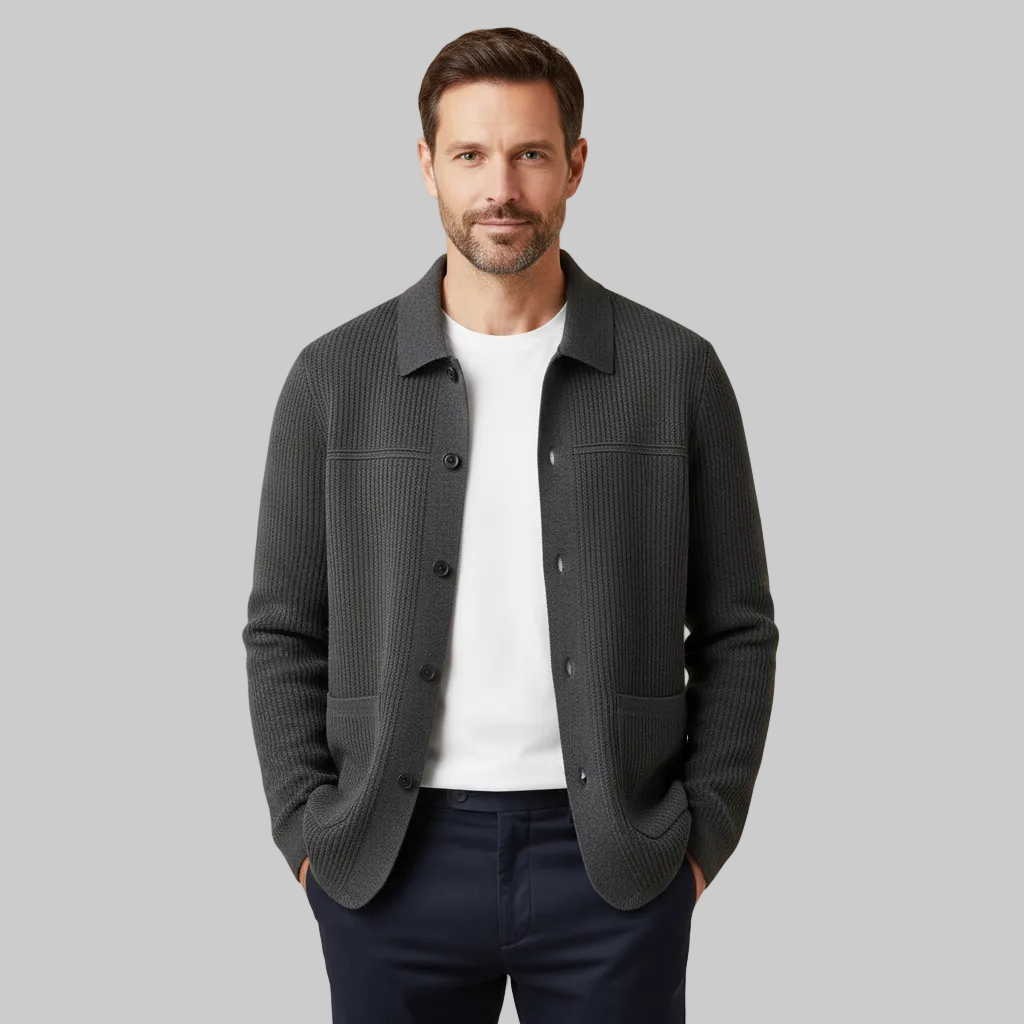 Men’s Premium Knit Cardigan Jacket