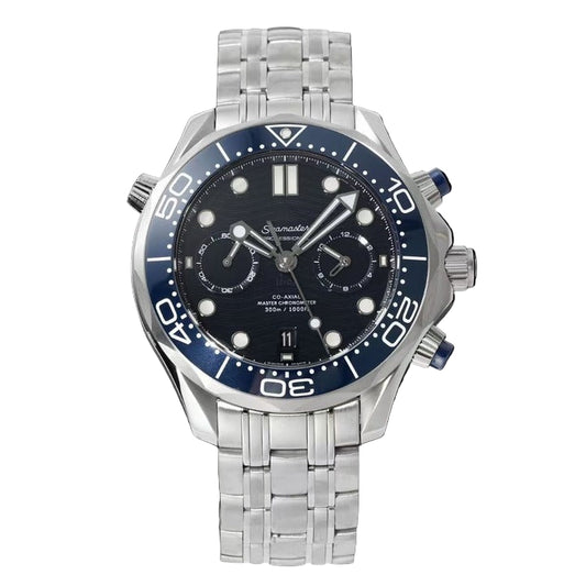 Oujia Haima 300 Series Multi-function Chronograph Automatic Waterproof Mechanical Rubber Band Fashion Diving Watch