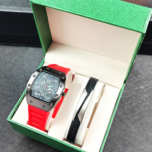 Men's Watch Suit Waterproof Watch Bracelet Box Gift Suit Quartz Watch Watches Set