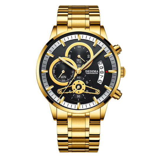 Mens Watches Luxury  Gold Watch Men Automatic Date Watch