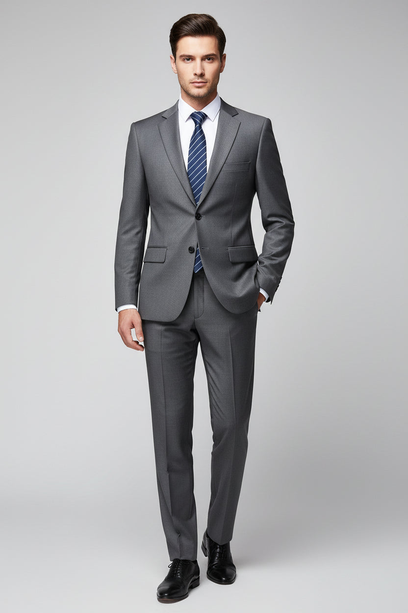 Men’s Classic Black Two-Piece Formal Suit