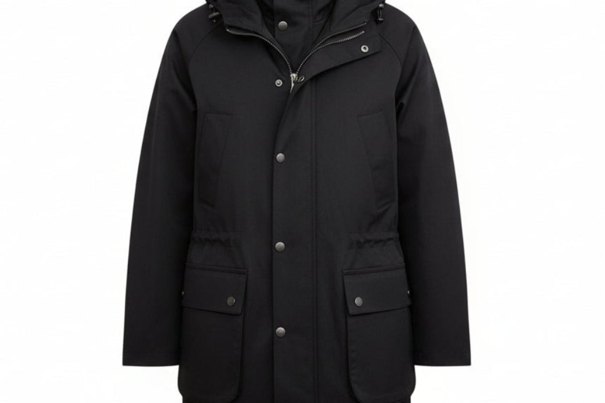 Hooded Faux Two-piece Retro Casual Trendy Hunting Jacket For Men