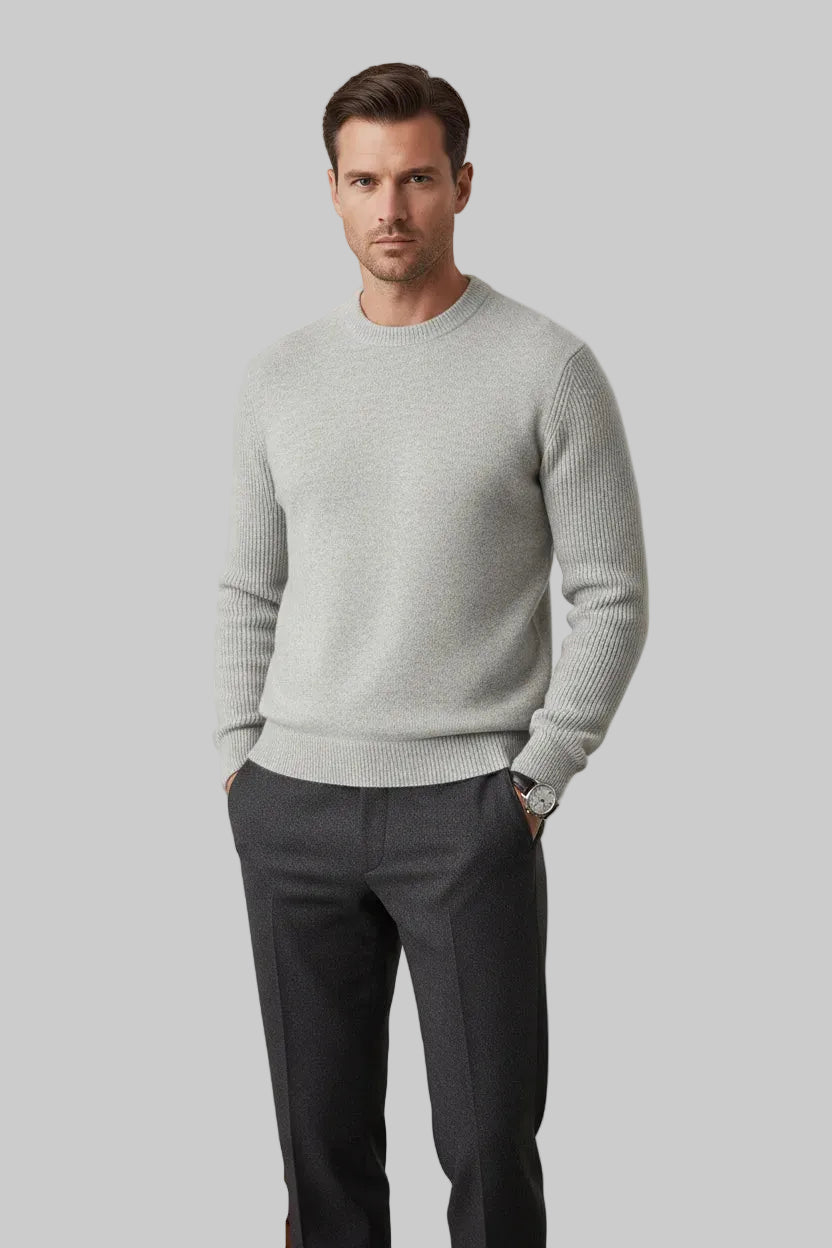 Men’s Camel Double-Breasted Wool-Cashmere Overcoat