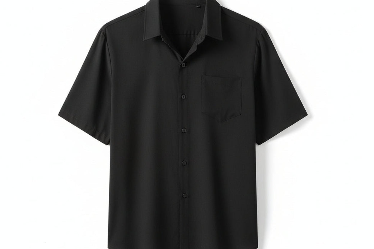 Men’s Short-Sleeve Slim Fit Casual Shirt