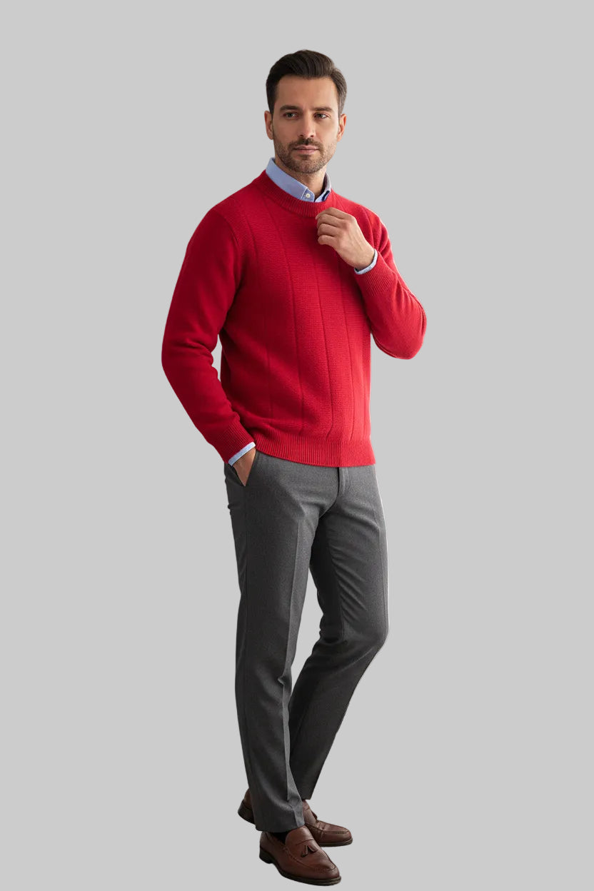 Men’s Camel Double-Breasted Wool-Cashmere Overcoat